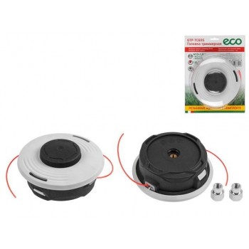 Головка триммерная ECO GTP-TC60S полуавт., блистер (,ф160 мм, лев. резьба М10х1.25 "мама" + М10х1.0 "мама" + М12х1.5 "мама")