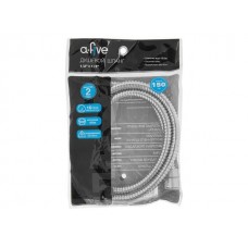 Шланг душевой, SUS/EPDM, 1/2" г-г 150 см, хром, a-five (Гайка латунь (anti-twist), 10 бар)