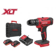 Аккум. дрель-шуруповерт WORTEX BD 1820-1 Li в чем. ALL1 XLT 18 В, 30 Н*м, 2х2 А*ч, БЗП(мет.) 13 мм (шурупы до 8 мм)