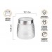 Банка для сыпучих продуктов стеклянная Ажур (Azhur) 900 мл, PERFECTO LINEA