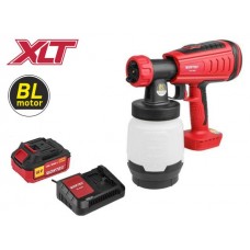 Аккум. краскораспылитель WORTEX CPS 1808 в кор. ALL1 XLT SET БЕСЩЁТ.ДВИГ., 18 В, 1 акк., 4 Ач, 10 (БЕСЩЁТ.ДВИГ., 18 В, 1 акк., 4 Ач, ЗУ, 1000 мл/мин, 0.8 л бак, 2.6 мм сопло, 50 DIN)