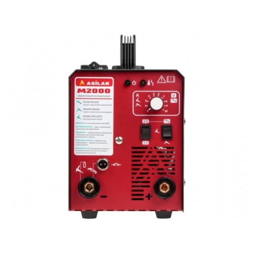 Полуавтомат сварочный ASILAK M2000 (230В, 20-180 А, 80В, FLUX/MMA/TIG LIFT, байонетный разъем, без подкл. газа) Полуавтомат сварочный ASILAK M2000 (230В, 20-180 А, 80В, FLUX/MMA/TIG LIFT, байонетный разъем, без подкл. газа)