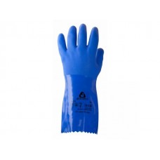 Перчатки К80 Щ50 х/б с покрытием ПВХ защитные промышлен., р-р 10/XL, синие, Jeta Safety (инд. уп.)