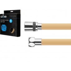 Шланг душевой, Si, 1/2" г-г 150 см, золото, a-five (Гайка латунь (anti-twist), 10 бар)