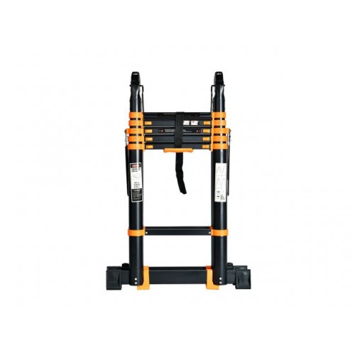 Лестница телескопическая 2-х секц. алюм. 330/660см, 2х8 ступ. 22,8кг BLACK LINE STARTUL (ST9932-066) (усиленное шарнирное соединение, ширина ступени 8см, прорезиненные колеса и доп.стабилизаторы) Лестница телескопическая 2-х секц. алюм. 330/660см, 2х8 ступ. 22,8кг BLACK LINE STARTUL (ST9932-066) (усиленное шарнирное соединение, ширина ступени 8см, прорезиненные колеса и доп.стабилизаторы)