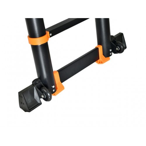 Лестница телескопическая 2-х секц. алюм. 330/660см, 2х8 ступ. 22,8кг BLACK LINE STARTUL (ST9932-066) (усиленное шарнирное соединение, ширина ступени 8см, прорезиненные колеса и доп.стабилизаторы) Лестница телескопическая 2-х секц. алюм. 330/660см, 2х8 ступ. 22,8кг BLACK LINE STARTUL (ST9932-066) (усиленное шарнирное соединение, ширина ступени 8см, прорезиненные колеса и доп.стабилизаторы)