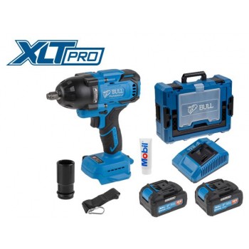 Аккум. ударный гайковерт BULL SC 1807 Xcase, XLTpro, БЕСЩЕТ., 18 В, 750 Н*м, 1/2", 2х4 А*ч, з/у 4 А (вес 2,24 кг)