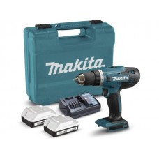Аккум. шуруповерт MAKITA LXT DF488D004 в кейсе (18.0 В, 2 акк., 2.0 А/ч Li-Ion, 2 скор., 42 Нм, шурупы до 13 мм, з/у, G-series)