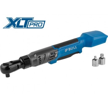 Аккум. угловая трещотка (гайковерт) BULL CRW 9020 в кор. XLTpro SOLO 90 Нм, 0-200 об/мин., LED (внешний квадрат, 1/2", 1.18 кг)