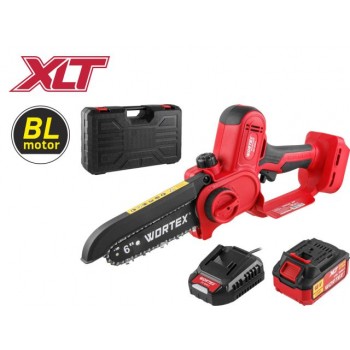 Аккум. мини-пила WORTEX CEC 2518-2 в чем. ALL1 XLT SET БЕСЩЕТ., 18 В, 15 см (шина 15 см, 1/4")