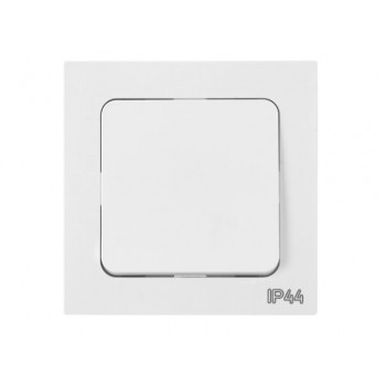 Выключатель 1 клав. (cкрытый, 10А) белый, Astrum, Bylectrica