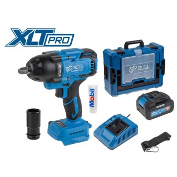 Аккум. ударный гайковерт BULL SC 1807 Xcase, XLTpro, БЕСЩЕТ., 18 В, 750 Н*м, 1/2", 1х4 А*ч, з/у 4 А (вес 2,24 кг)