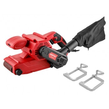 Ленточная шлифмашина Wortex SB 7609-1 AE в кор. 900 Вт, лента 76х533 мм, крепление к столу (120-380 м/мин)