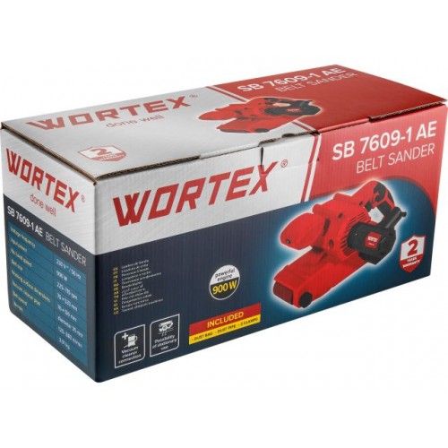 Ленточная шлифмашина Wortex SB 7609-1 AE в кор. 900 Вт, лента 76х533 мм, крепление к столу (120-380 м/мин) Ленточная шлифмашина Wortex SB 7609-1 AE в кор. 900 Вт, лента 76х533 мм, крепление к столу (120-380 м/мин)