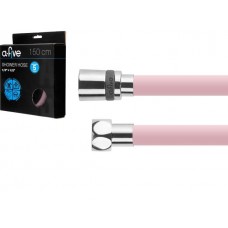 Шланг душевой, Si, 1/2" г-г 150 см, розовый, a-five (Гайка латунь (anti-twist), 25 бар)