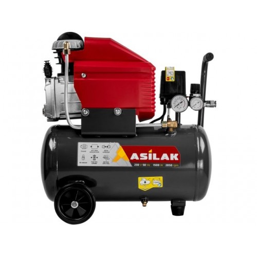 Компрессор ASILAK SLA-324 коаксиальный (235 л/мин, 8 атм, коаксиальный, масляный, ресив. 25 л, 230 В, 1,5 кВт) Компрессор ASILAK SLA-324 коаксиальный (235 л/мин, 8 атм, коаксиальный, масляный, ресив. 25 л, 230 В, 1,5 кВт)