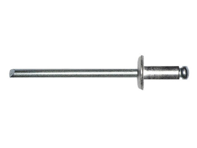 Заклепка вытяжная 4.0х6 мм алюминий/сталь, цинк (50 шт в зип-локе) starfix